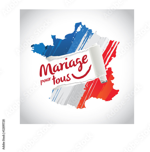 Vector: mariage pour tous en france mariage pour tous en france