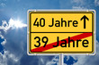 Foto: Ortsschild Wegweiser 40 Jahre Ortsschild Wegweiser 40 Jahre