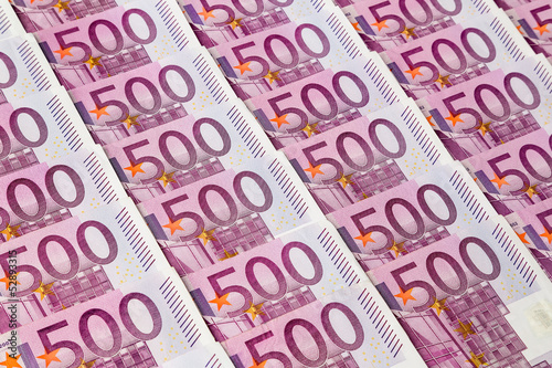 Photo: Fünfhundert Euro-Geldscheine Fünfhundert Euro-Geldscheine