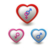 Gender Sign In Love Shape