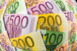 Viele verschiedene Euro-Geldscheine