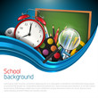 Modern blue school background