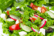 Photo: Salad with cucumbers, radishes and olives Salad with cucumbers, radishes and olives