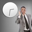 Photo: Businessman and time.Business concept Businessman and time.Business concept