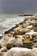 Storm morning at wharf
