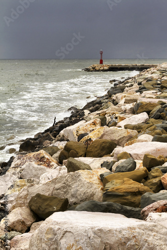 Photo: Storm morning at wharf Storm morning at wharf