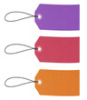 Etiquettes Kraft couleurs