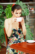 woman with coffee