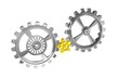 Cogwheels - Chrome/Gold