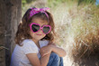 Summer kid wearing sunglasses