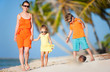 Beautiful family on a beach