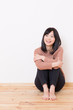 beautiful asian woman relaxing