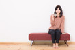 beautiful asian woman relaxing