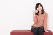 beautiful asian woman relaxing