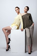 Photo: Appealing young models posing in studio Appealing young models posing in studio