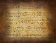 Rustic music notes