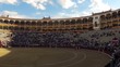 Bullfighting. Start. Timelapse