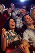 Happy couple at the cinema