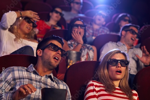 Photo: Shocking 3D movie in cinema Shocking 3D movie in cinema