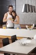Portrait of loving couple in the morning