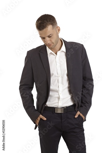 Photo: Young businessman thinking Young businessman thinking