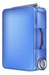Vector: Modern blue trolley case Modern blue trolley case