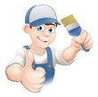 Cartoon painter decorator