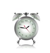 Vector: metal alarm clock metal alarm clock