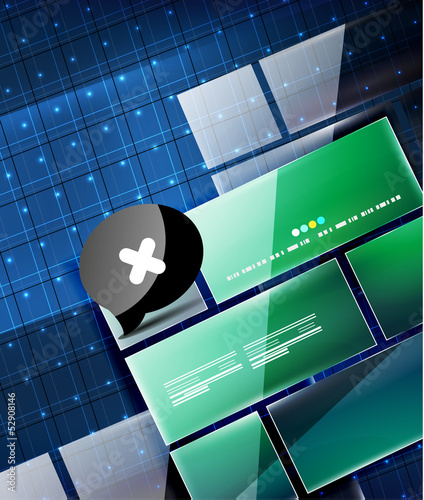 Vector: Modern glossy geometrical techno design Modern glossy geometrical techno design