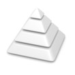 blank pyramid 4 levels stack