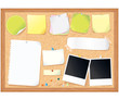 Cork Message Board with Blank Notes