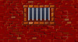 Illustration: Seamless Prison Wall with Cell Window Seamless Prison Wall with Cell Window