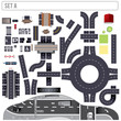 Modern Highway Map Toolkit. Set A