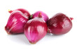 Purple onion isolated on white