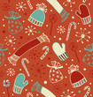 Seamless holiday Christmas pattern