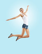 Modern style dancer posing