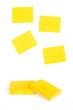Sticky note on white background