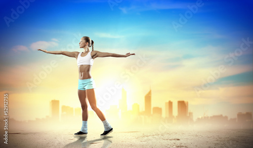 Photo: Sport young woman Sport young woman