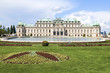 Upper Belvedere Palace Castle Vienna Austria Europe with landsca