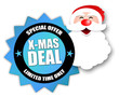 Star-shaped Sticker "X-Mas Deal"