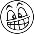 canvas print picture - Funny Smiley