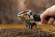 An espresso machine group head  for italian coffee