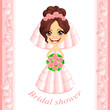 Pink Bridal shower invitation