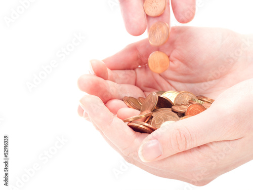 Photo: Helping people by making a small donation Helping people by making a small donation
