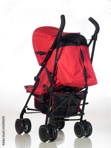 Photo: Red Stroller back view Red Stroller back view