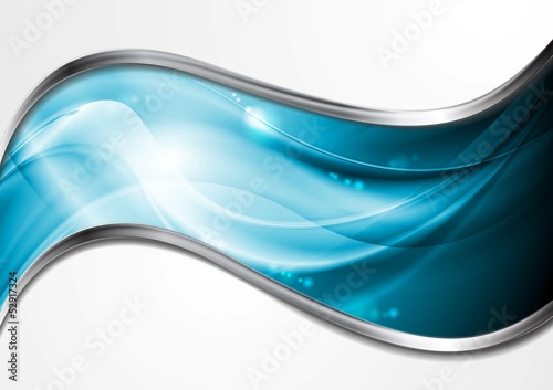 Vector: Colourful blue vector waves Colourful blue vector waves