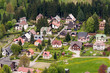 Aerial view of houses