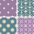 Seamless floral patterns collection