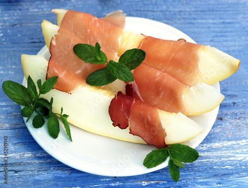 Photo: Melone mit Schinken Melone mit Schinken