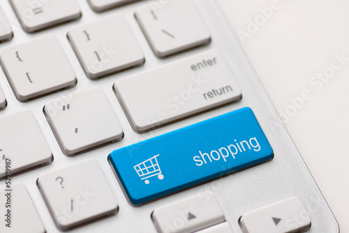 Photo: shopping enter key shopping enter key